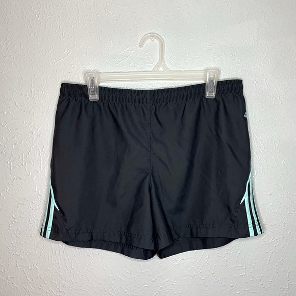 Adidas 3 Stripes Athletic Shorts in Mint & Navy - Picture 2 of 5